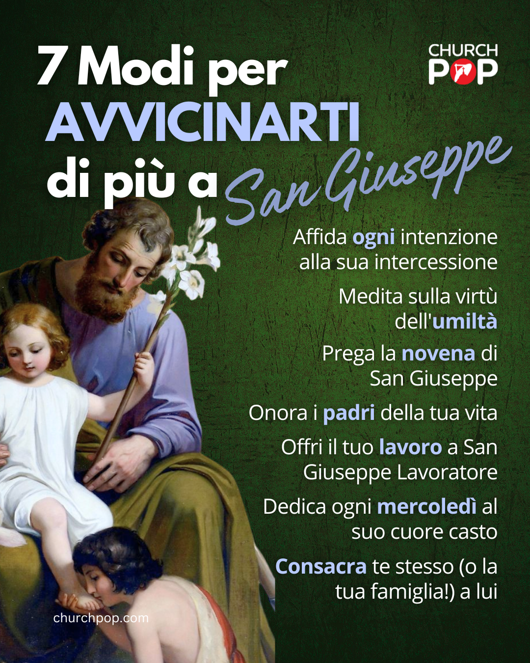 7 Modi per Avvicinarti di più a San Giuseppe nel mese di Marzo