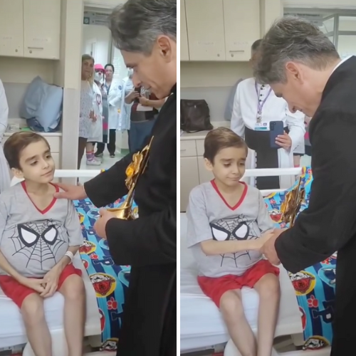 Bambino Malato di Cancro viene visitato dalla Reliquia di Carlo Acutis in un Video Emozionante
