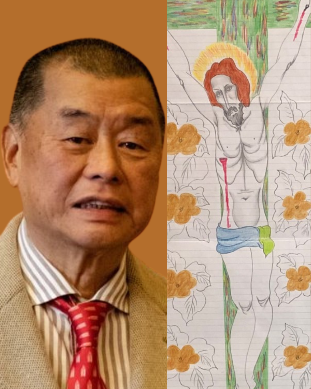 Disegno di Cristo mostra la Profonda Fede di un Miliardario Cattolico Imprigionato in Cina