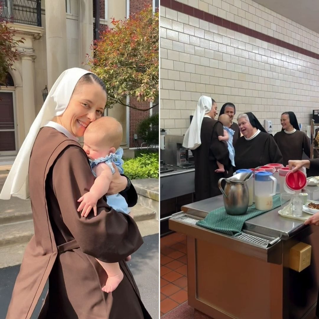 Video Virale: Suora che tiene in braccio la Nipote cattura la Bellezza della Vita Religiosa