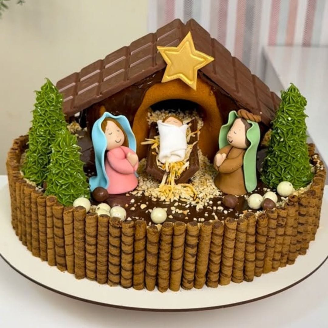 Virale: la Torta più Dolce e Significativa di questo Natale vuole rendere Omaggio al Presepe
