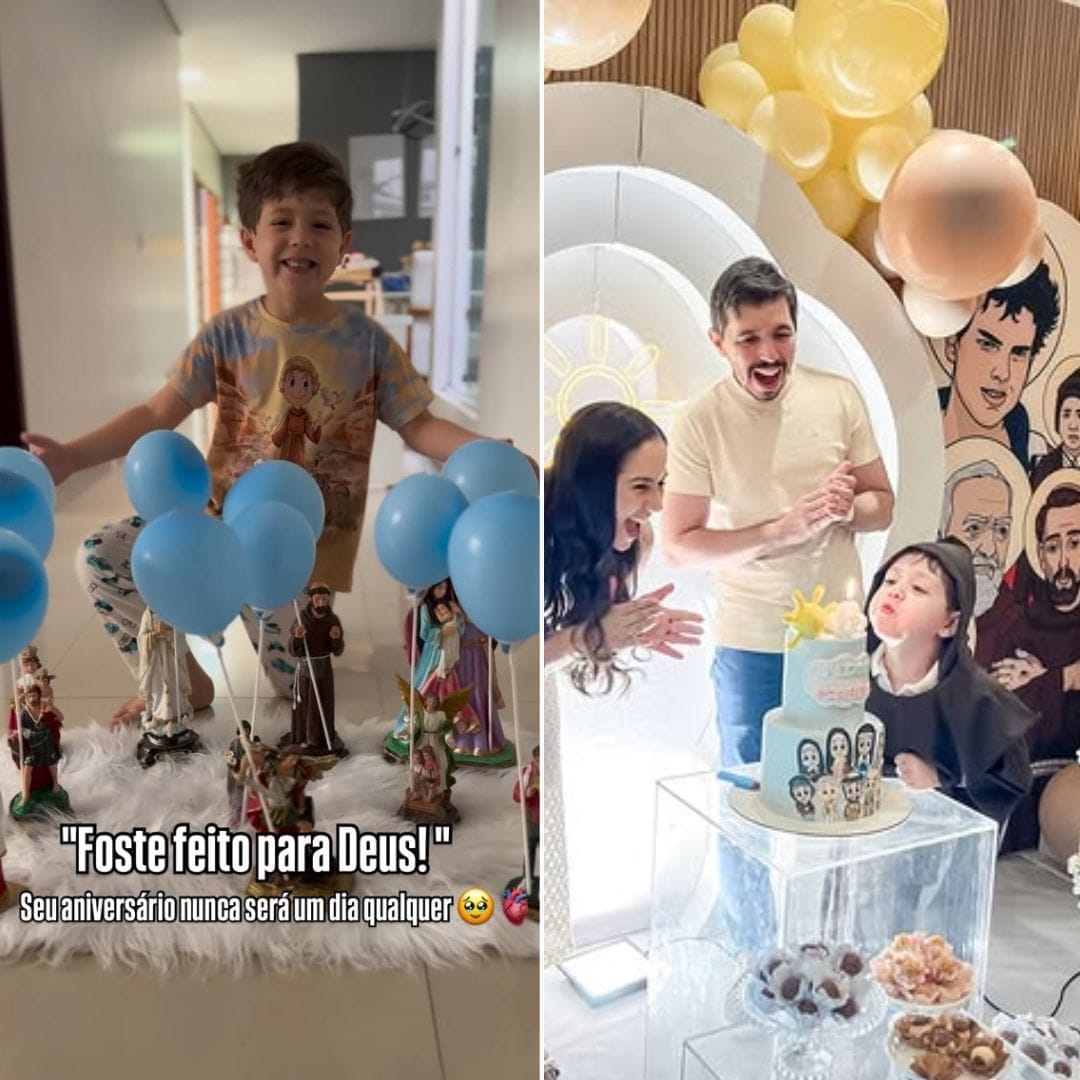 "Voglio essere un Santo!": Bimbo festeggia il Compleanno con i suoi Santi Preferiti