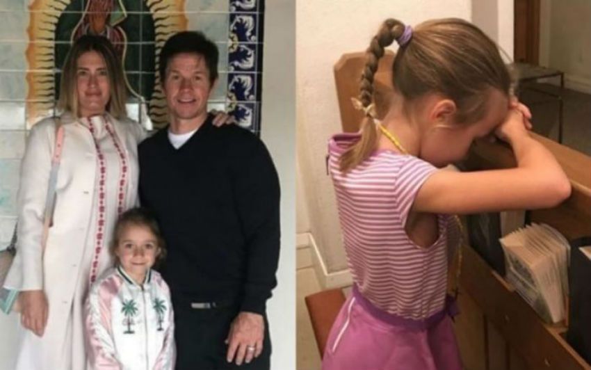Mark Wahlberg e sua moglie festeggiano su Instagram la Prima Confessione della loro figlia