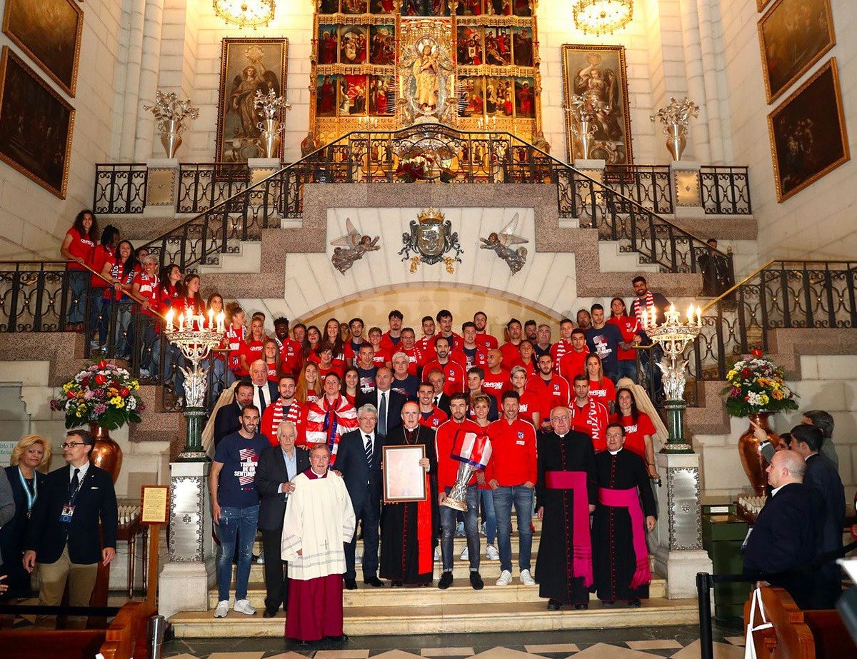 Europa League: l'Atletico di Madrid offre la Vittoria della Coppa alla Vergine dell'Almudena