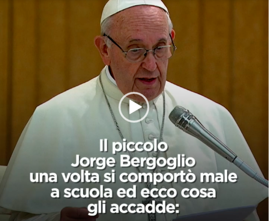 Papa Francesco racconta le "bravate" che faceva da piccolo [VIDEO]