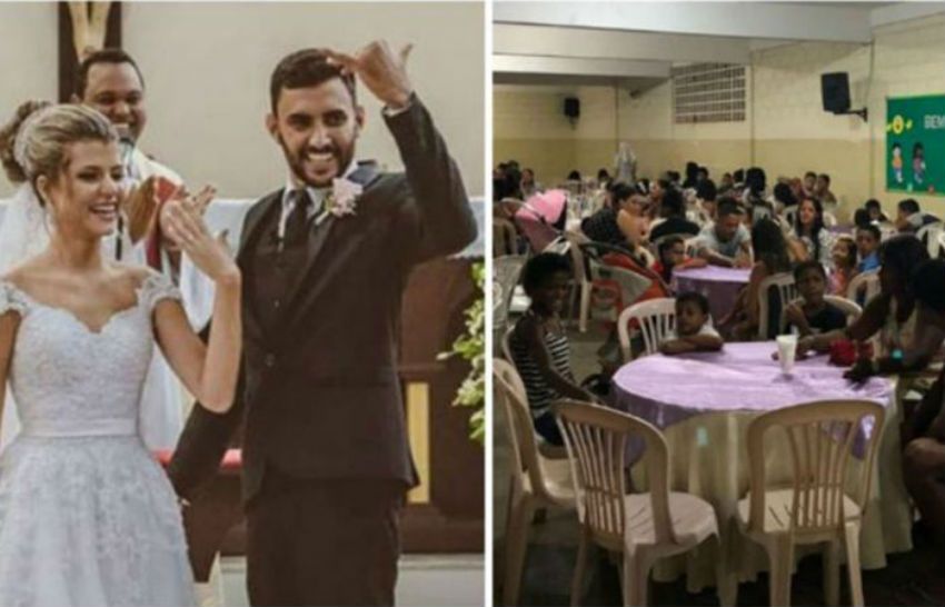 Una coppia cambia la propria festa di matrimonio in un banchetto per i poveri