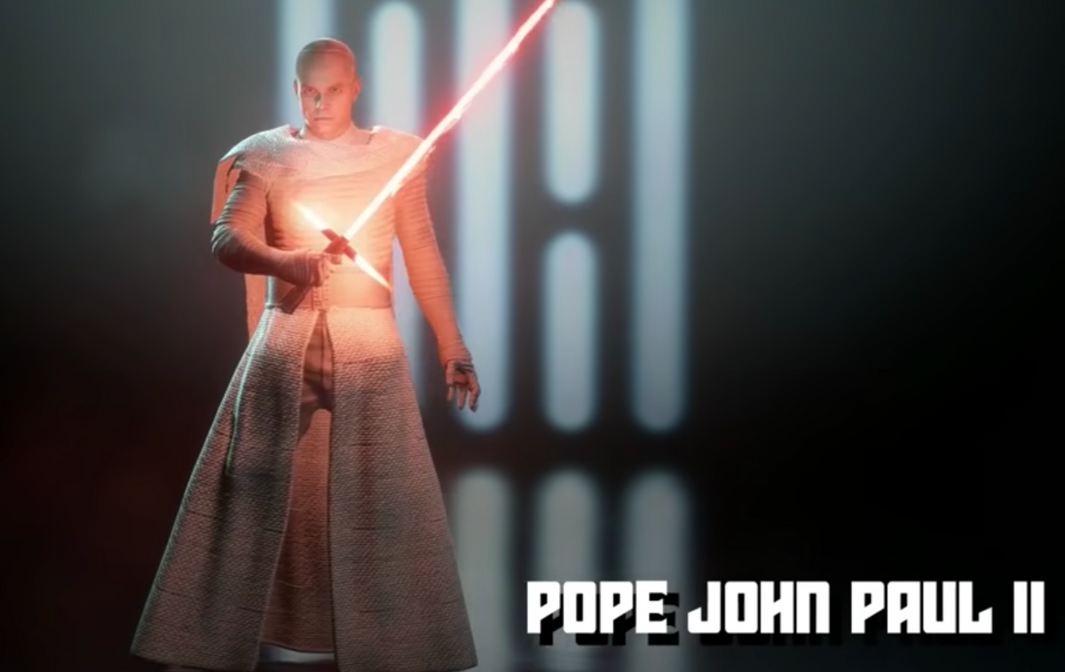 San Giovanni Paolo II in versione Jedi? Si, su Star Wars Battlefront II