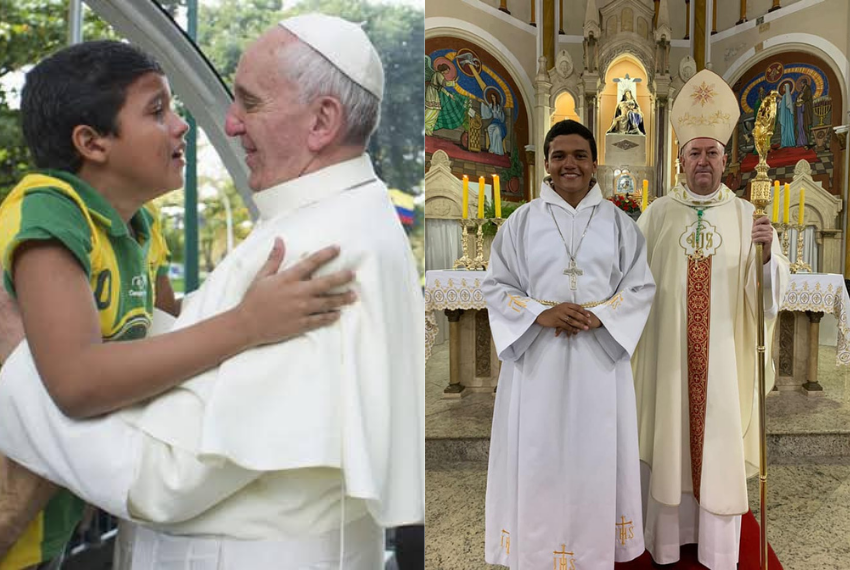 Il Bambino che ha abbracciato il Papa alla Gmg di Rio ora discerne la Vita Religiosa