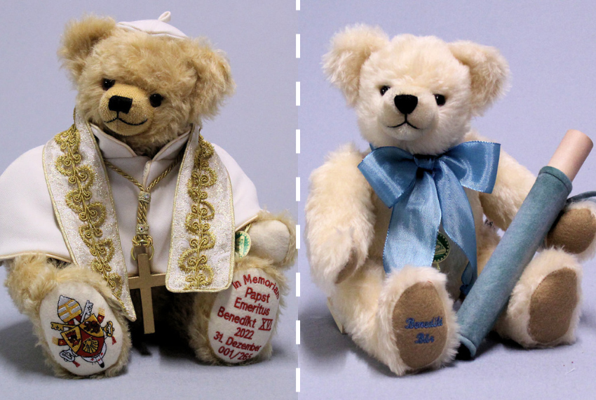 Azienda Coburg ha prodotto due "Memoriam-Teddys" di Benedetto XVI