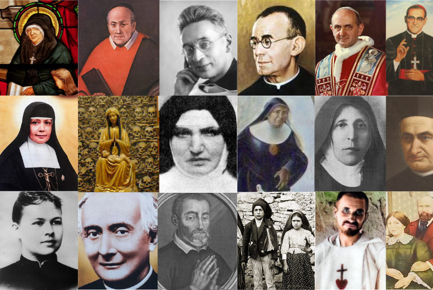 Alcuni dei quasi 1000 Santi Canonizzati da Papa Francesco